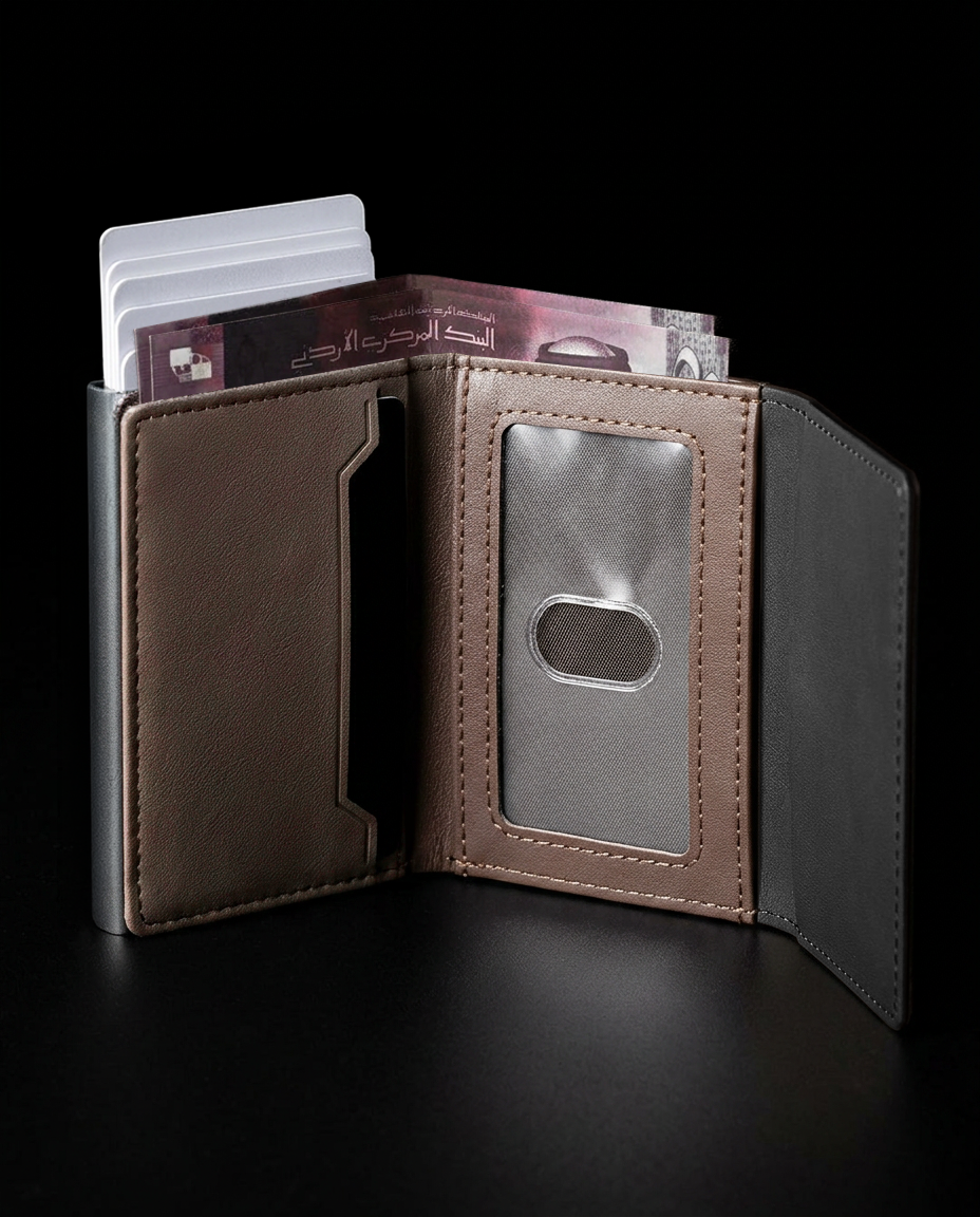 Smart Slim Wallet - 100% Genuine Leather