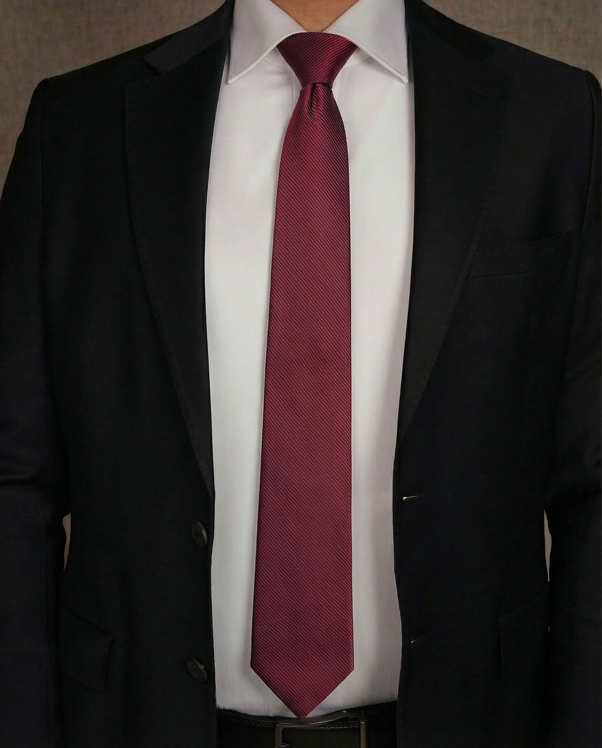 Basic burgundy Ready Tie
