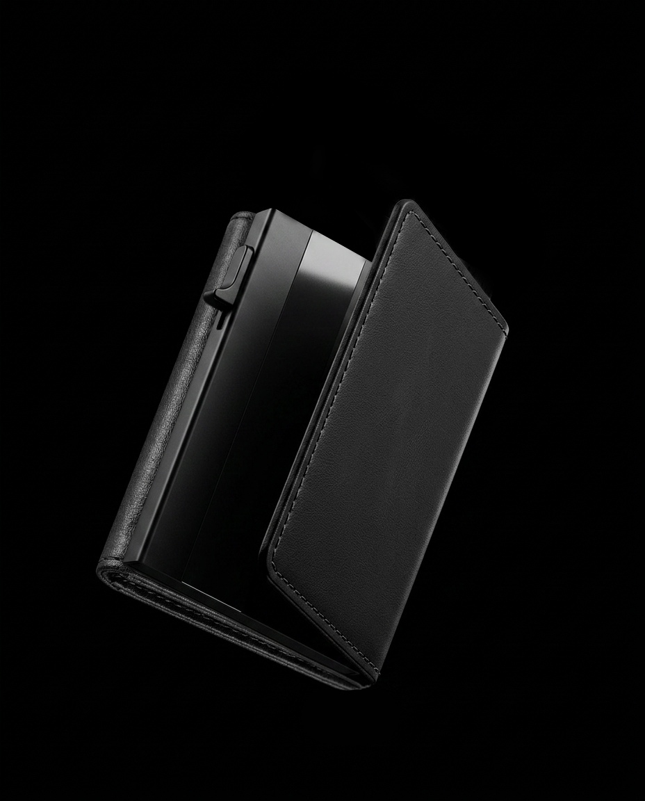 Smartes Slim-Wallet – 100 % echtes Leder